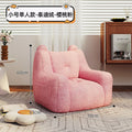 A sofa and a bear-shaped sofa.