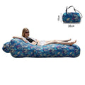 Multipurpose inflatable mattress - for camping, beach, and outdoor activities.