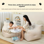 A sofa and a bear-shaped sofa.